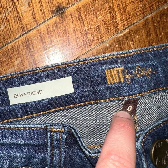 Kut from the Kloth boyfriend relaxed 0 cuffed jeans - Picture 2 of 4